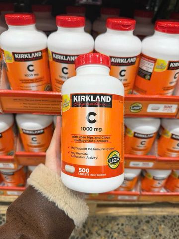 Vitamin C 1000mg Kirkland 500v MỸ