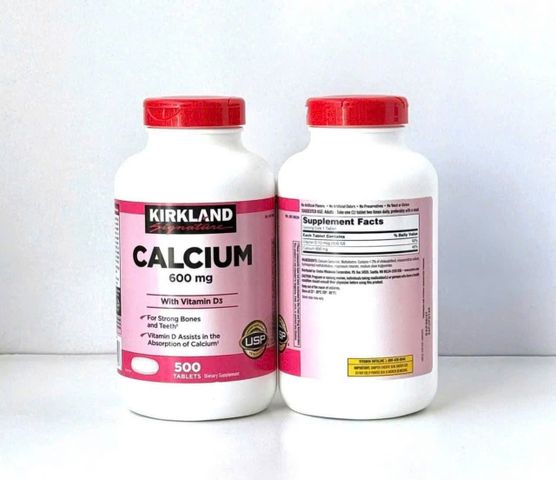 VIÊN UỐNG CANXI KIRKLAND 600MG + D3 500 VIÊN MỸ