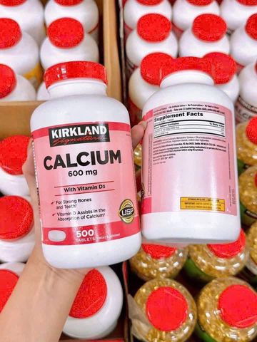 VIÊN UỐNG CANXI KIRKLAND 600MG + D3 500 VIÊN MỸ