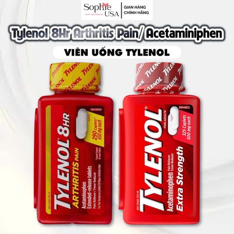 VIÊN UỐNG GIẢM ĐAU HẠ SỐT TYLENOL 290v Mỹ