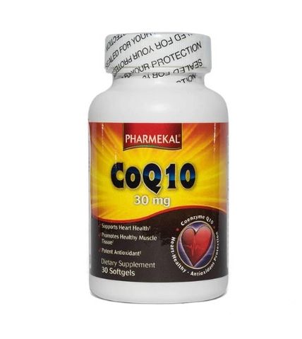 [Nhập khẩu] Viên uống Pharmekal CoQ10 30mg hỗ trợ sức khỏe tim mạch, giảm cholesterol máu (30 viên)