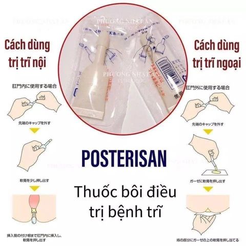 Combo 10 Tuýp Kem Bôi Trĩ Posterisan Forte 2g - Hỗ Trợ Giảm Sưng Đau Trĩ Ngoại, Phục Hồi Tình Trạng Hậu Môn 753293