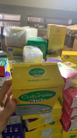 Men hỗ trợ vi sinh cho bé Culturelle Probiotic Fiber Kids Packets Hộp 24 gói