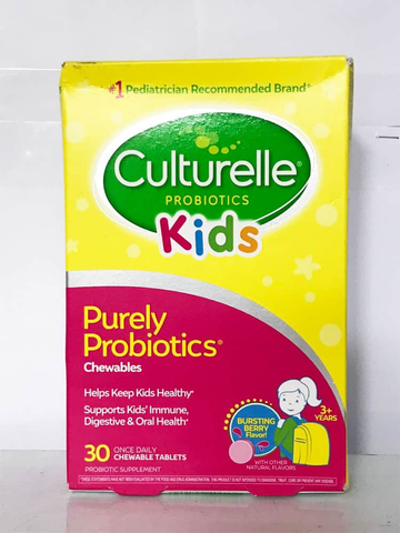 Men vi sinh cho bé gái Culturelle Daily Probiotics Kids Hộp 30 viên
