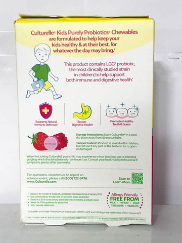 Men vi sinh cho bé gái Culturelle Daily Probiotics Kids Hộp 30 viên