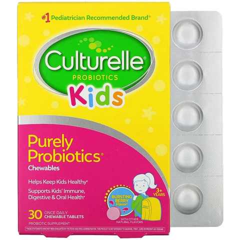 Men vi sinh cho bé gái Culturelle Daily Probiotics Kids Hộp 30 viên