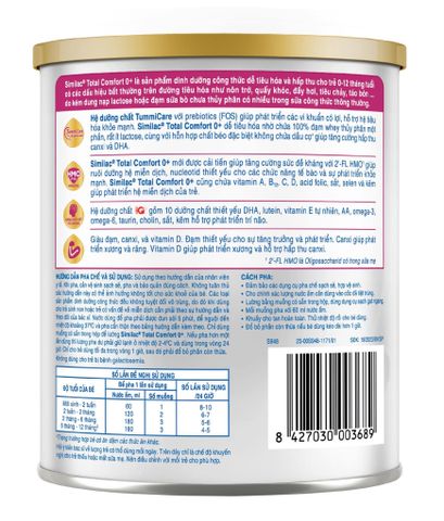 Sữa Similac Total Comfort 360g (0-12 tháng) cho trẻ bị tiêu hóa kém