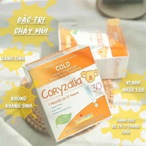 Nước muối Vi lượng đồng căn Coryzalia BOIRON cho trẻ từ 1 tháng