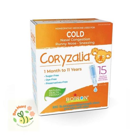 Nước muối Vi lượng đồng căn Coryzalia BOIRON cho trẻ từ 1 tháng