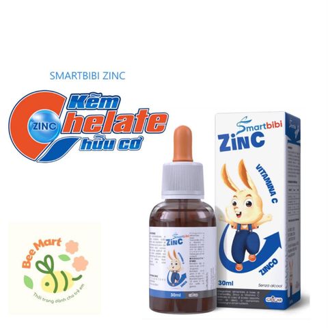 Kẽm chelate hữu cơ Smartbibi ZinC, cải thiện biếng ăn và tăng đề kháng cho trẻ date 12/2028