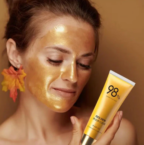 80g Gold Foil Peel-Off Mask Peel Off Mặt nạ chống nhăn 98% Mặt nạ vàng để làm sạch sâu Chăm sóc da
