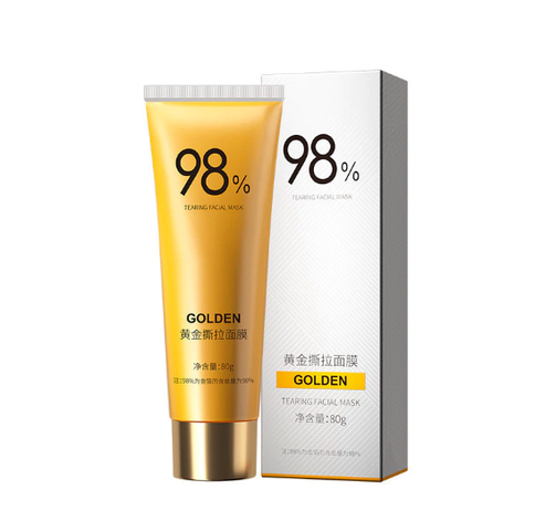 80g Gold Foil Peel-Off Mask Peel Off Mặt nạ chống nhăn 98% Mặt nạ vàng để làm sạch sâu Chăm sóc da