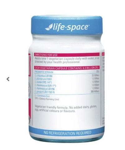 [ Nhập khẩu] Men Vi Sinh Phụ Khoa Cho Nữ Life Space Women's Microflora Probiotic (60 viên)