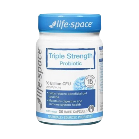 [Nhập khẩu] Life Space Triple Strength Probiotic 96 Billion CFU - Viên Uống  Giúp Bổ Sung Lợi Khuẩn (30v)