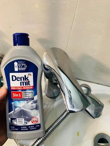 Kem Tẩy Đánh Bóng Inox Kim Loại DENKMIT 3in1 Dung Tích 300ml