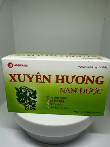 Xuyên hương Nam Dược hỗ trợ giải cảm, giảm nhức đầu chóng mặt, giảm mệt mỏi do cảm cúm ( Hộp 100v)