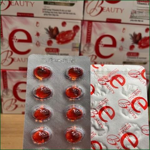 1 HỘP VIÊN UỐNG ĐẸP DA VITAMIN E BEAUTY HỖ TRỢ BỔ SUNG VITAMIN E CHO CƠ THỂ, HỖ TRỢ CHỐNG OXY HÓA, HẠN CHẾ LÃO HÓA DA, GIÚP LÀM ĐẸP DA...HÀNG CHÍNH HÃNG LOẠI 1 HỘP 30 VIÊN