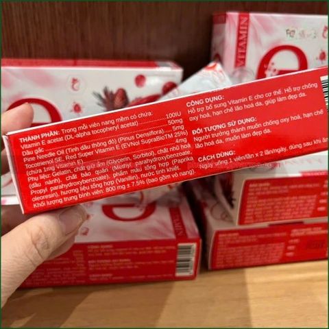 1 HỘP VIÊN UỐNG ĐẸP DA VITAMIN E BEAUTY HỖ TRỢ BỔ SUNG VITAMIN E CHO CƠ THỂ, HỖ TRỢ CHỐNG OXY HÓA, HẠN CHẾ LÃO HÓA DA, GIÚP LÀM ĐẸP DA...HÀNG CHÍNH HÃNG LOẠI 1 HỘP 30 VIÊN