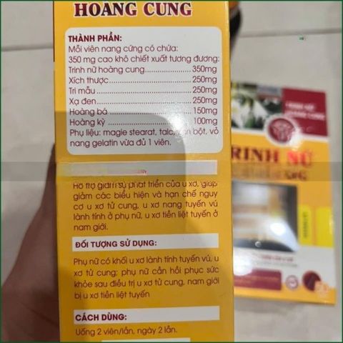 1 HỘP VIÊN UỐNG TRINH NỮ HOÀNG CUNG GIÚP HỖ TRỢ GIẢM SỰ PHÁT TRIỂN CỦA U XƠ TỬ CUNG, U XƠ NANG TUYẾN VÚ LÀNH TÍNH Ở PHỤ NỮ VÀ U XƠ TUYẾN TIỀN LIỆT Ở NAM GIỚI. HÀNG CHÍNH HÀNG LOẠI 1