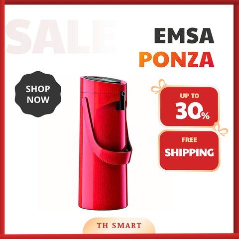 Phích Giữ Nhiệt EMSA Ponza Dung Tích 1.9L Màu Đỏ