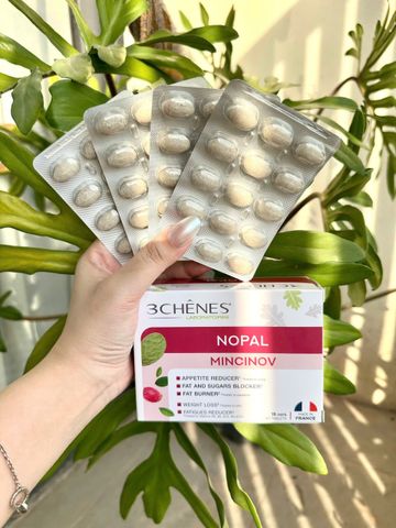 (Mẫu mới) Viên Giảm Mỡ Nopal Minci Nov Pháp - Hỗ Trợ Đốt Cháy Mỡ Thừa, Cải Thiện Tình Trạng Cơ Thể Khỏe Mạnh, Không Mệt Mỏi