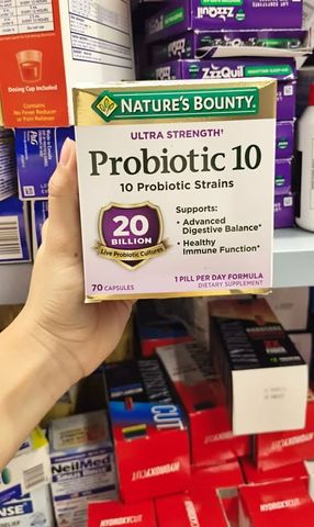  hệ tiêu hóa và đường ruột Nature’s Bounty Probiotic 10 70 viên