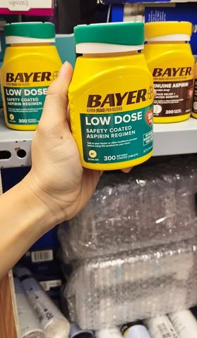 ngăn ngừa nhồi máu cơ tim Bayer Low Dose Aspirin 81mg 300 viên