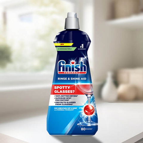 Nước Làm Bóng Chén Bát Trợ Xả FINISH 400ml