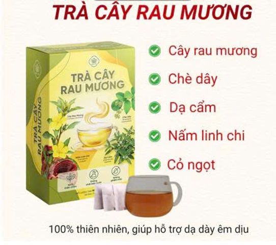 Trà cây rau mương thảo mộc tự thiên –giúp thanh nhiệt giải độc, tốt cho tiêu hóa – Hộp 30 gói x 3g