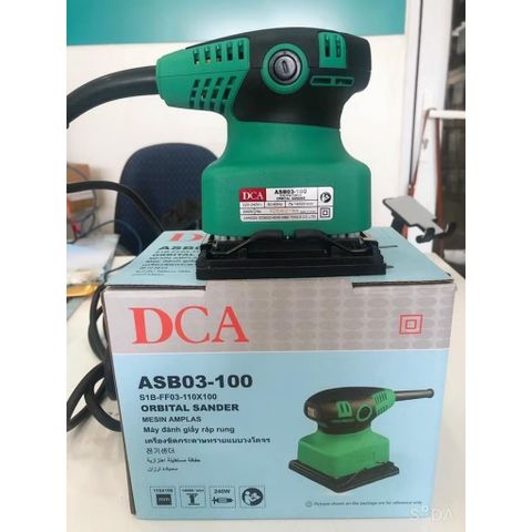 (T17) Máy chà nhám vuông 240W DCA ASB03-100S chính hãng