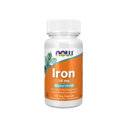 Viên uống Now IRON 18 mg, 120 Viên Date Xa