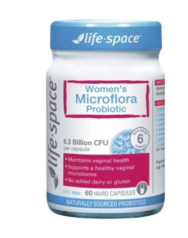 [Nhập khẩu] Life Space Women's Microflora Probiotic Men Vi Sinh Phụ Khoa Cho Nữ (60 viên)
