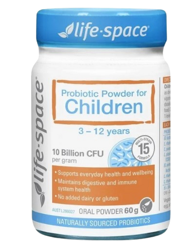Life Space Powder For Children Men vi sinh giúp hỗ trợ tốt cho tiêu hóa, hỗ trợ tăng cường sức đề kháng cho bé 3-12 tuổi