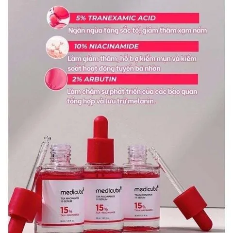 (Hàng CTY) Serum Dưỡng Sáng, Giảm Thâm Mụn MEDICUBE TXA + Niacinamide 15% 30ML - Nana Shop