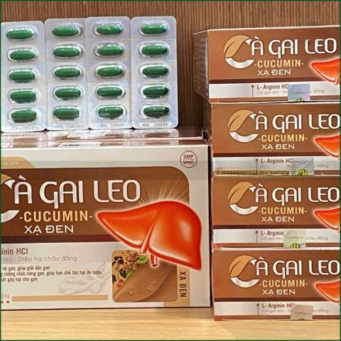 1 HỘP CÀ GAI LEO CUCUMIN XẠ ĐEN – VIÊN UỐNG HỖ TRỢ BẢO VỆ GAN, GIẢI ĐỘC GAN, TĂNG CƯỜNG CHỨC NĂNG GAN, HẠN CHẾ TÁC HẠI CỦA RƯỢU BIA – HỘP 60 VIÊN
