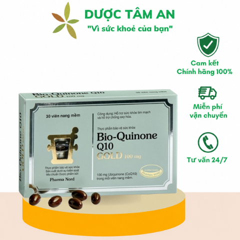 [Nhập khẩu] PHARMA NORD Bio Quinone Q10 Gold hỗ trợ sức khỏe tim mạch (30 viên)