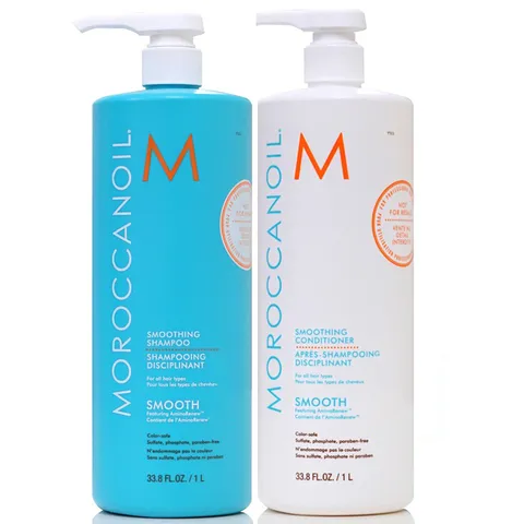 Bộ Dầu Gội & Dưỡng Xả Moroccanoil Smoothing 1000ml NK Date Xa