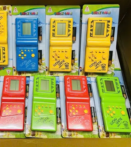 Máy Chơi Game Xếp Gạch Cầm Tay Brick Game Lucky Game 9999 In 1 Kèm Pin Đồ Chơi Tuổi Thơ