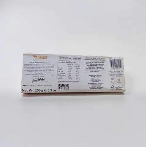 Bánh Quy Walker's 150g Shortbread Fingers Giòn Ngon Đậm Vị Bơ