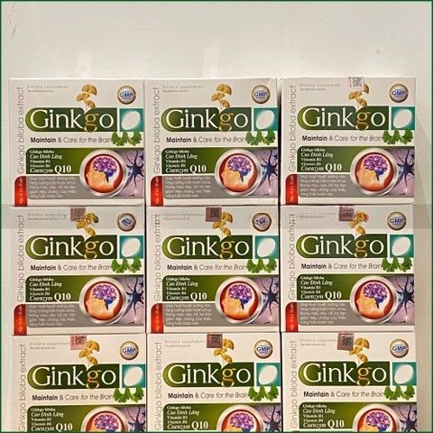 1 HỘP VIÊN UỐNG HOẠT HUYẾT DƯỠNG NÃO GINKGO BILOBA EXTRACT GIÚP TUẦN HOÀN VÀ LƯU THÔNG MÁU NÃO, LÀM GIẢM TRIỆUU CHỨNGG ĐAU ĐẦU, HOA MẮT, CHÓNG MẶT, MẤT NGỦ, HỘI CHỨNG TIỀN ĐÌNH