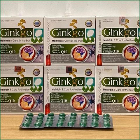 1 HỘP VIÊN UỐNG HOẠT HUYẾT DƯỠNG NÃO GINKGO BILOBA EXTRACT GIÚP TUẦN HOÀN VÀ LƯU THÔNG MÁU NÃO, LÀM GIẢM TRIỆUU CHỨNGG ĐAU ĐẦU, HOA MẮT, CHÓNG MẶT, MẤT NGỦ, HỘI CHỨNG TIỀN ĐÌNH