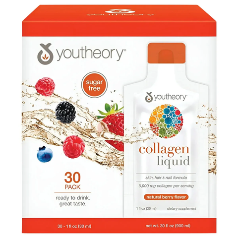 Nước uống hỗ trợ làm đẹp Youtheory Collagen Liquid 30 gói x 30ml của Mỹ
