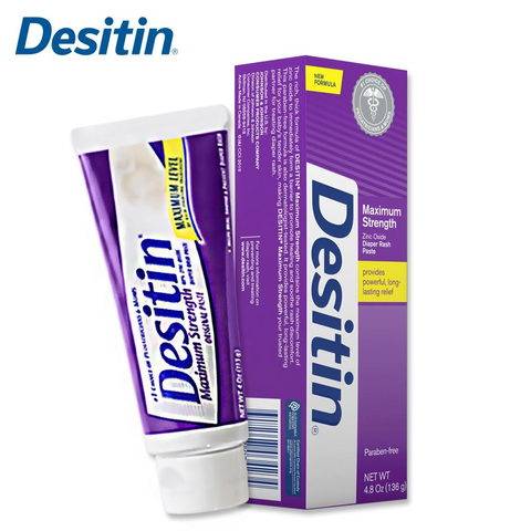 chống hăm tã cho bé Desitin Maximum Strength Diaper Rash Paste 136g