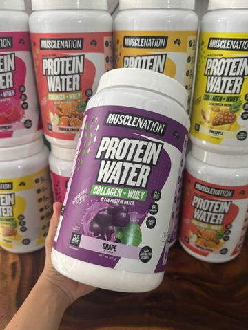 Bột Protein nước Muscle Nation Protein Water vị trái cây hộp 900g