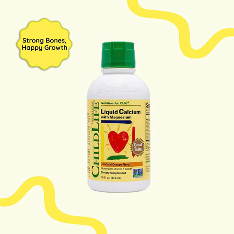 Siro bổ sung Canxi và Magiê cho trẻ em ChildLife Liquid Calcium and Magnesium 473ml