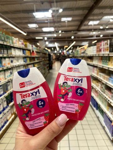 Kem Đánh Răng cho Bé Teraxyl Junior 2in1 cho bé từ 6t