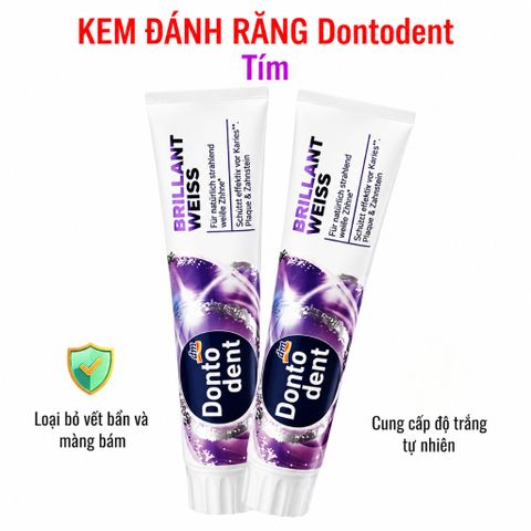Kem đánh răng Dontodent 125ml chăm sóc răng miệng nội địa Đức