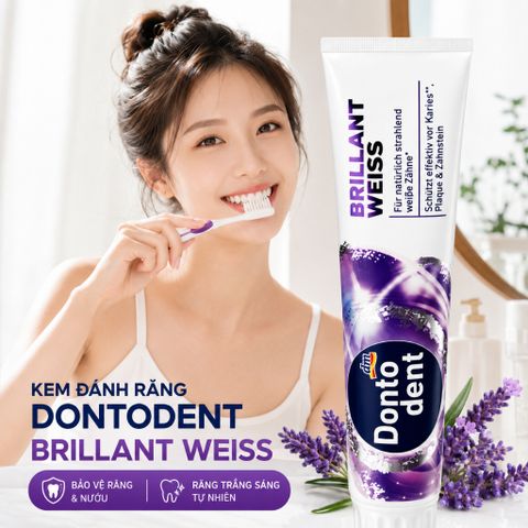 Kem đánh răng Dontodent 125ml chăm sóc răng miệng nội địa Đức