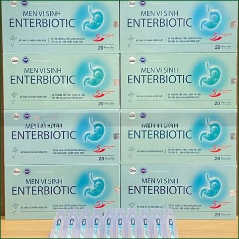 1 HỘP MEN VI SINH ENTERBIOTIC - HỖ TRỢ CÂN BẰNG HỆ VI SINH ĐƯỜNG RUỘT, GIẢM RỐI LOẠN TIÊU HÓA, TIÊU CHẢY - HỘP 20 ỐNG