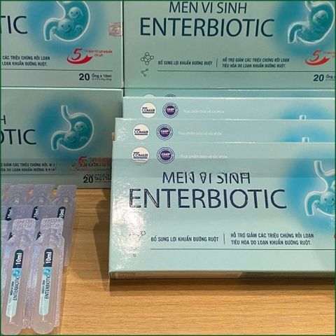 1 HỘP MEN VI SINH ENTERBIOTIC - HỖ TRỢ CÂN BẰNG HỆ VI SINH ĐƯỜNG RUỘT, GIẢM RỐI LOẠN TIÊU HÓA, TIÊU CHẢY - HỘP 20 ỐNG